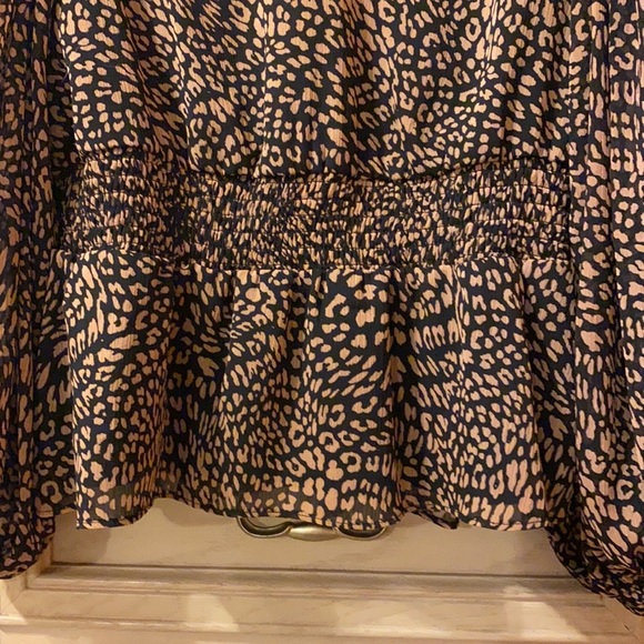 1 State Leopard Animal Print Blouse - Picture 6 of 7